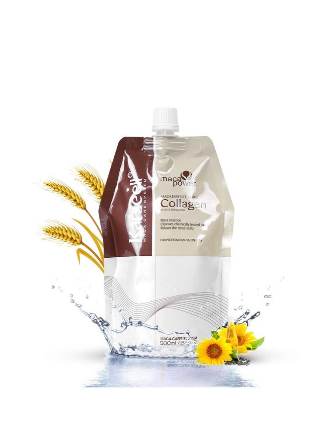Karseell Collagen Hair Treatment 16.9 Oz 500ml Deep Repairs Conditioner Argan Oil Keratin Hair Treatment for Dry Damaged Curly Bleached & All Hair Types - Image 1