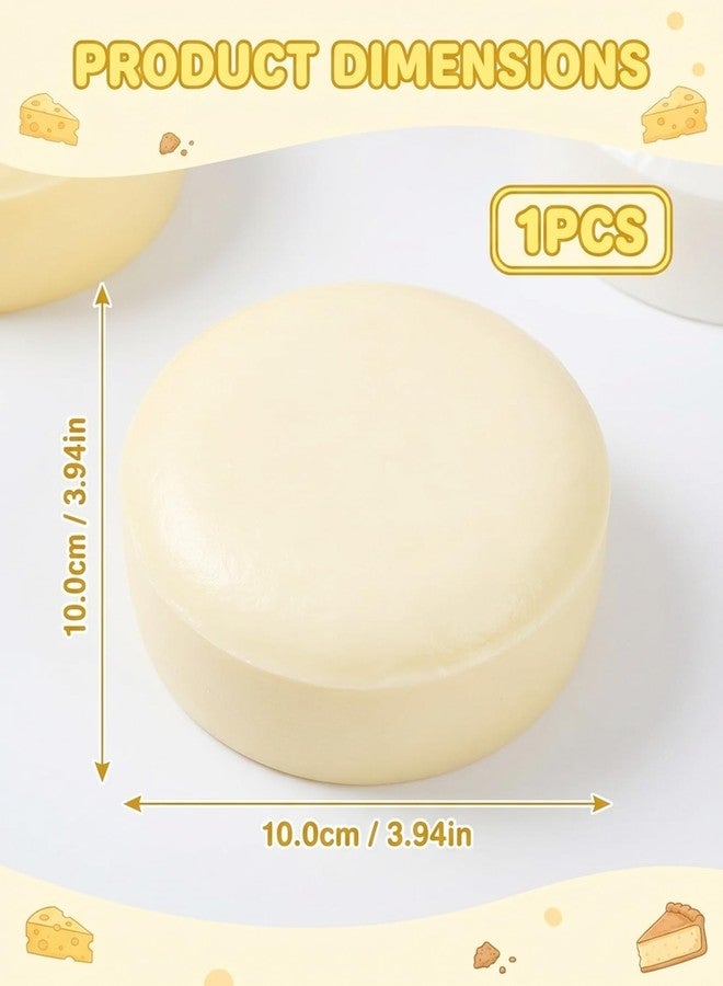 piercing 2Pcs Cheese Squishy, Taba Squishy, Dumpling Squishy—Stretchy Food-Shaped Sensory (Cheesecake) - Image 2
