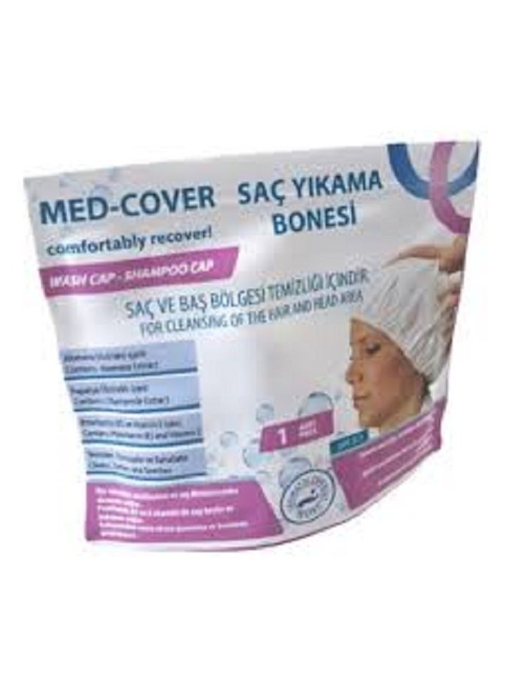MED-COVER ميدكوفر غطاء غسيل الشعر ومنطقة الراس علي الامتصاص ينعم ويغذي فروة الراس ويهتم بالشعر - Image 1
