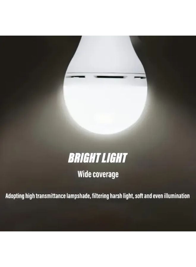 8 قطع مصابيح LED ذكية تعمل بالطاقة الشمسية، إضاءة طوارئ قابلة لإعادة الشحن عبر USB، محمولة مع خطاف للفيضان والحديقة والتخييم - Image 5