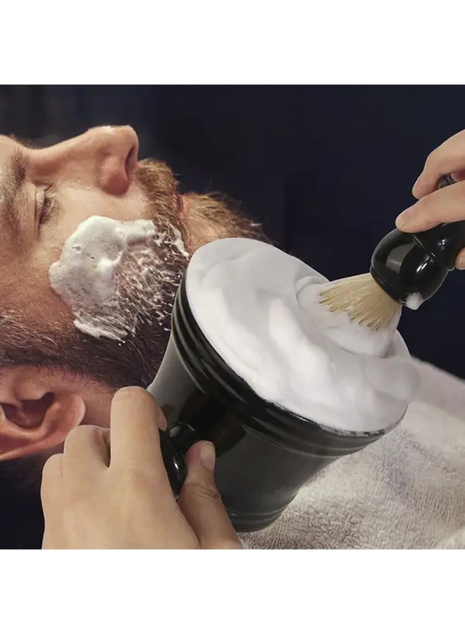 Men Deluxe Shaving Kit 2 In 1 With Green Soap Bowl Shaving Brush And Bowl For Him Birthday Fathers Day Gift - Image 3