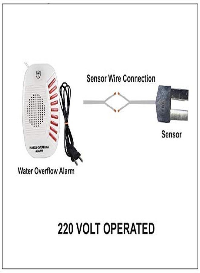 Tool Point Water Tank Overflow Alarm Siren With Voice Sound, Wired Sensor Security System Alarm Bell With Free Sensor (UW02 AC) - Image 4