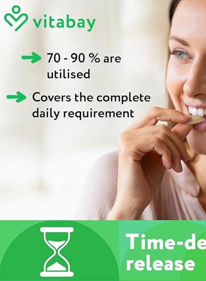 Vitabay Vitamin C 1000 mg + Bioflavonoids (Time Released) - 500 vegan tablets - Image 5