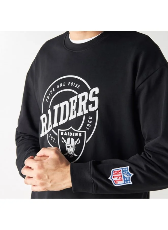 SP Characters All-Over National Football League Print Sweatshirt with Long Sleeves
