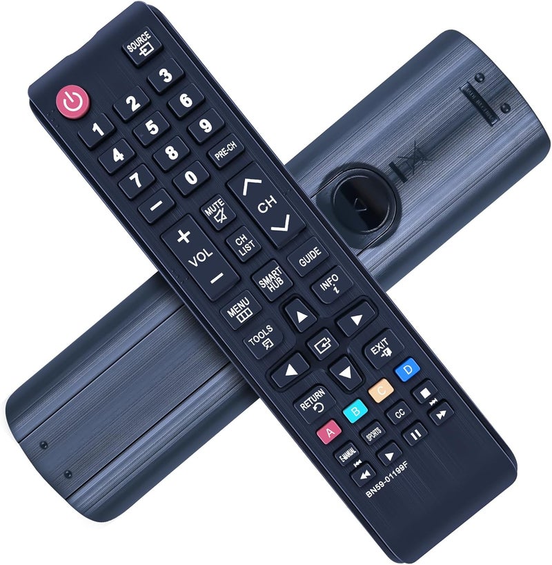 جهاز تحكم عن بعد عالمي لجميع أجهزة تلفزيون سامسونج الذكية من نوع LCD وLED وSUHD وUHD وHDTV و3D بأرقام BN59-01199F وBN59-01315A وBN59-01315B وBN59-01315J وBN59-01315D وBN59-01315N - Image 4