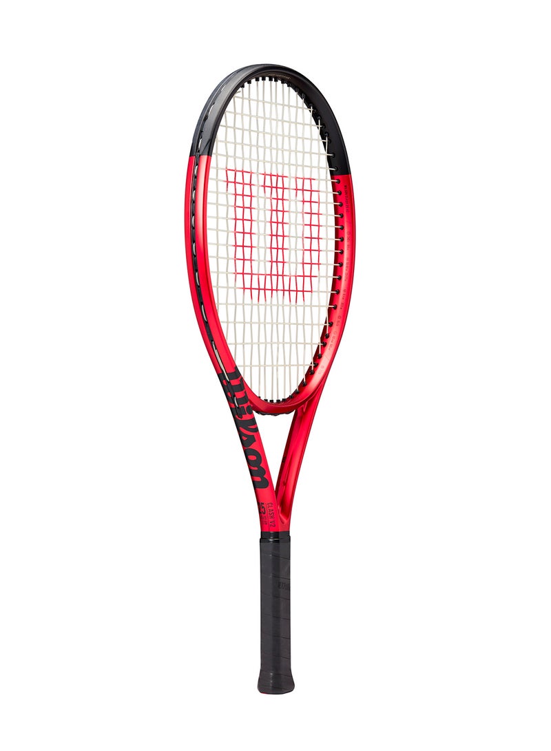 Wilson Clash 25 V2 Tennis Racket, Head 100, 16x19, Junior Intermediate - Red/ Black - Image 2