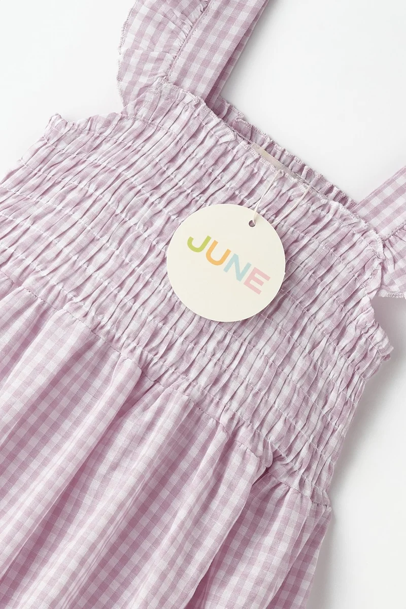 JUNE Plaid Baby Dress