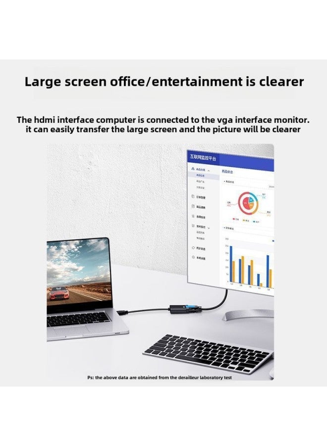 Direct Supply Hdmi To Vga HD Video Converter Adapter Desktop Computer Main Set-top Box Projector-Color:HDMI Male To VGA Female  - Image 4