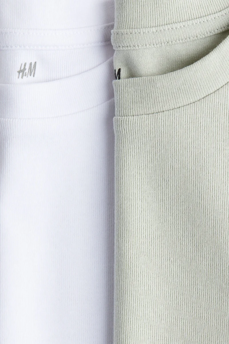 H&M 2-pack cotton jersey tops