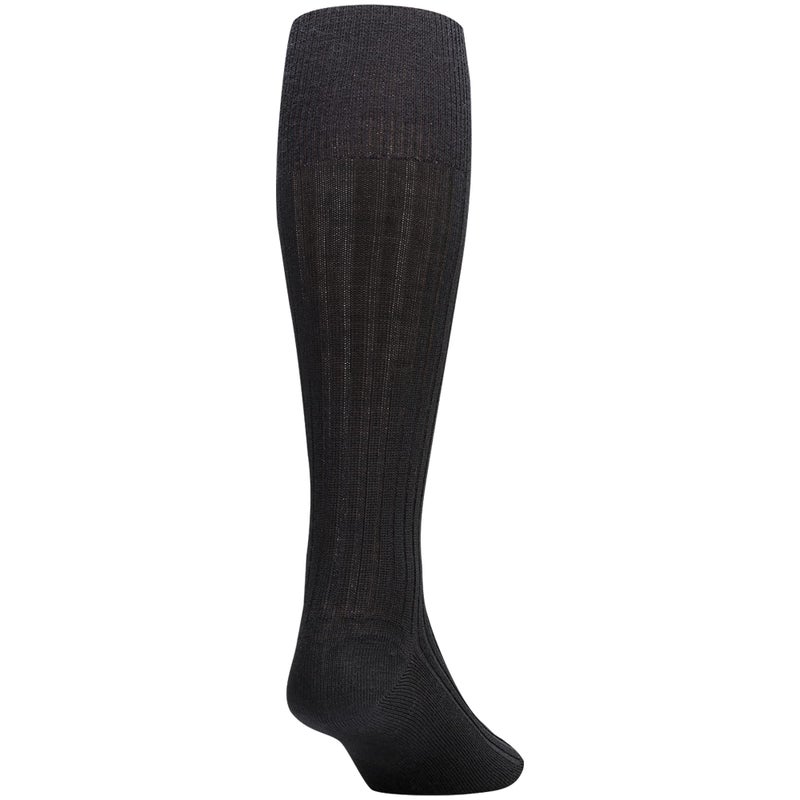 GOLDTOE Men's Windsor Wool Over-The-Calf Dress Socks, 3-Pairs, Black, Large - Image 4