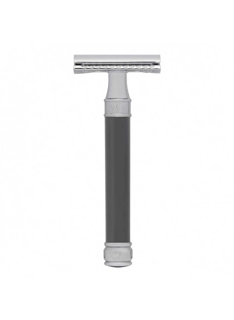 Edwin Jagger Edwin Jagger Double Edged Safety Razor Long Handle  93mm 37 Gray 