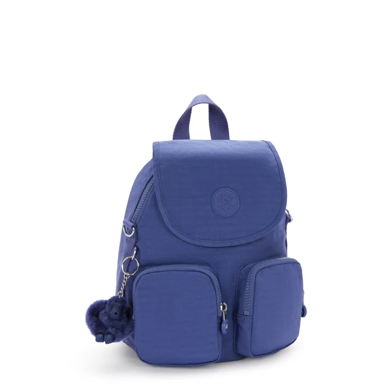 kipling Firefly Up Small Female Backpack (Convertible To Shoulderbag) - Ocean Blue