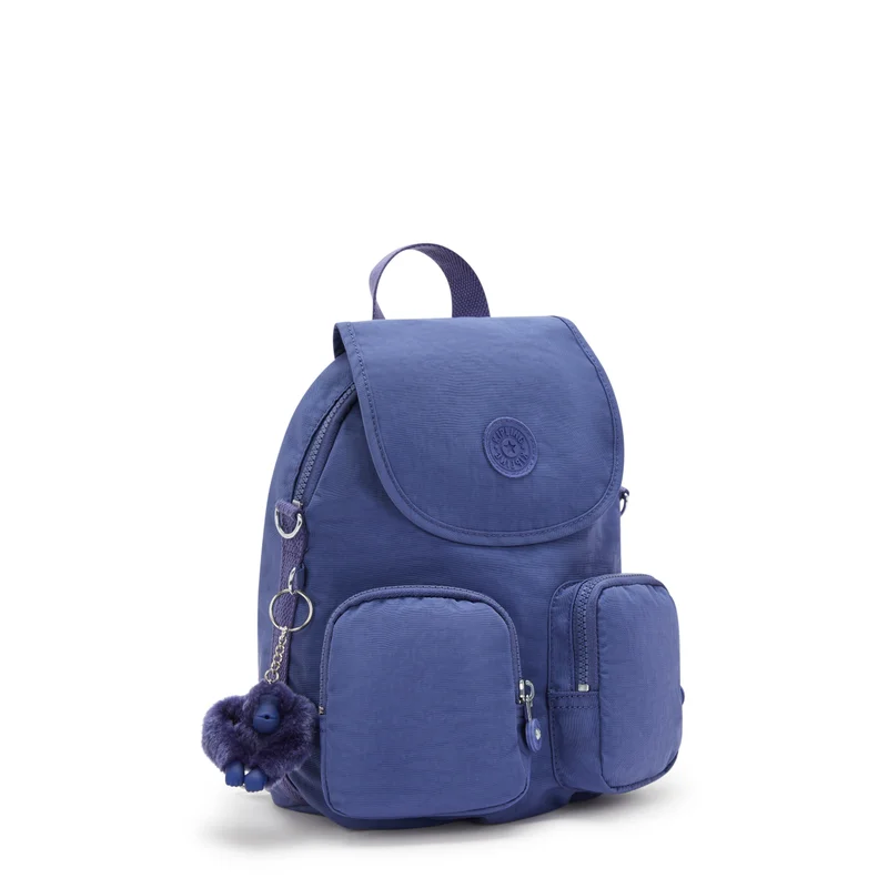 kipling Firefly Up Small Female Backpack (Convertible To Shoulderbag) - Ocean Blue