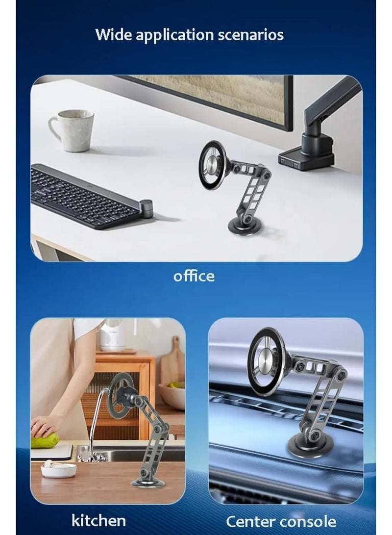 ELTRAZONE Universal Car Phone Holder Mount for iPhone 16 Pro - 20 Strong Magnets with 360° Rotation (Black) - Image 5