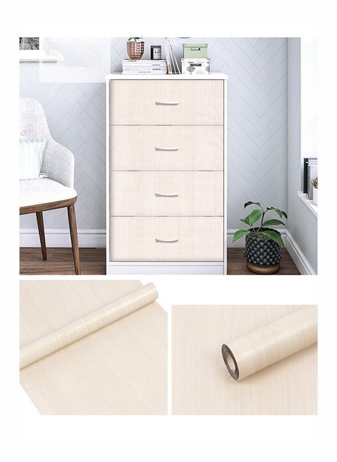 Imitation Wood Grain Pattern Self-Adhesive Wallpaper 1000x45cm