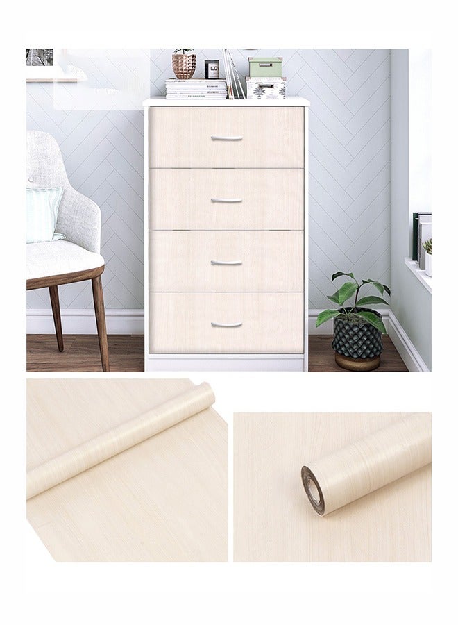 ZCM-HAPPY Imitation Wood Grain Pattern Self-Adhesive Wallpaper 1000x45cm  - Image 1
