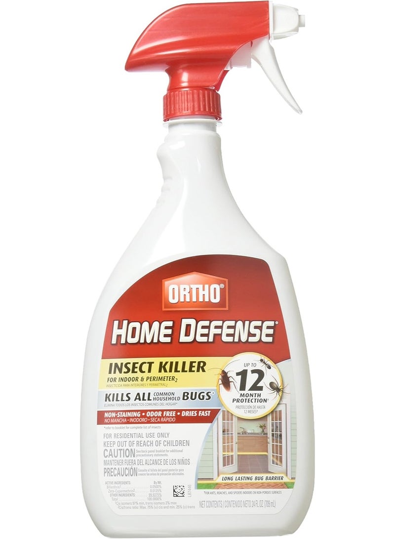Ortho 0196410 Home Defense MAX Insect Killer Spray for Indoor and Home Perimeter, 24-Ounce (Ant, Roach, Spider, Stinkbug & Centipede Killer)(2Pack) - Image 1