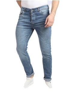 WHITE RABBIT White Rabbit Slim Fit Heather Blue Jeans  - Image 1