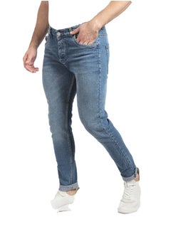 WHITE RABBIT White Rabbit Slim Fit Heather Blue Jeans  - Image 2