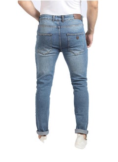 WHITE RABBIT White Rabbit Slim Fit Heather Blue Jeans  - Image 3