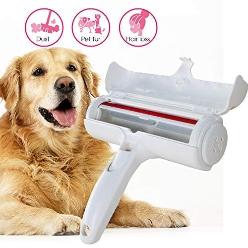WEGON Pet Hair Remover - Lint Roller, Lint Remover, and Pet Hair Roller in One. Remove Dog, Cat Hair from Furniture, Carpets, Bedding, Clothing-Multicolor-Pack of 1 - Image 5