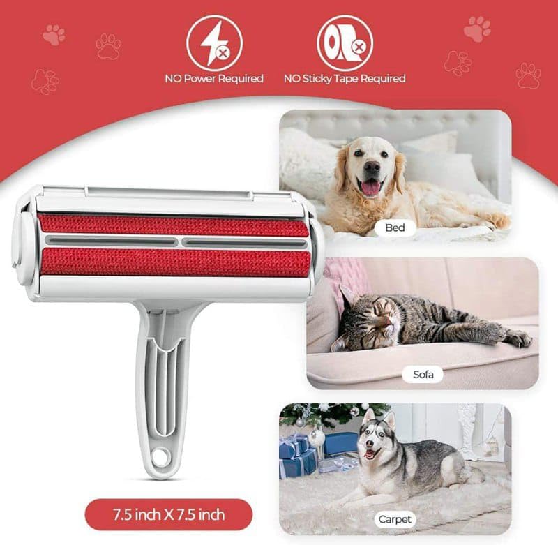WEGON Pet Hair Remover - Lint Roller, Lint Remover, and Pet Hair Roller in One. Remove Dog, Cat Hair from Furniture, Carpets, Bedding, Clothing-Multicolor-Pack of 1 - Image 2