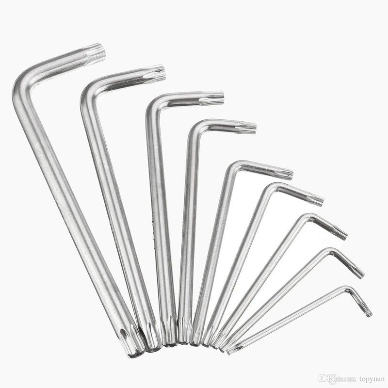 Inditrust Inditrust 9Pcs L Type Screwdriver DoubleEnd Wrench Set Allen Key Hexagon Torx Star Spanner Key Set Hand Tools Allen Key Set  - Image 5