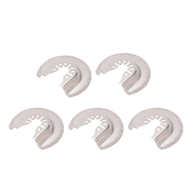 5Pcs Oscillating Saw Blades Universal Diamond Carbide for Tile Grout Concrete Masonry Removal - Image 5