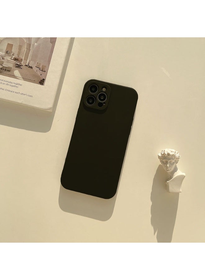 NIBEMINENT Simplicity And Pure Colors Protective TPU Case Cover For iPhone 17 Pro, Black