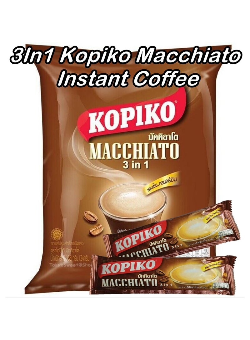 Kopiko 3-in-1 Macchiato Instant Coffee | 20 Sachets of Creamy, Smooth Coffee | Quick Mix, Strong Aroma | Best Instant Coffee for Daily Use - Image 2