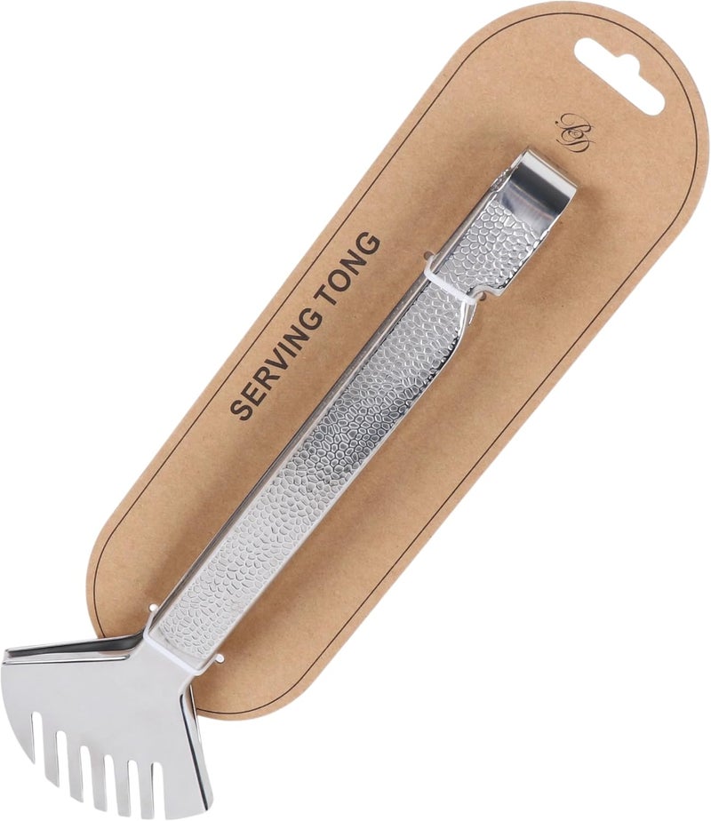 بي آند دي ملقط تقديم احترافي من B&D، من الفولاذ المقاوم للصدأ باللون الفضي، بمقبض مزخرف ملموس - Image 1