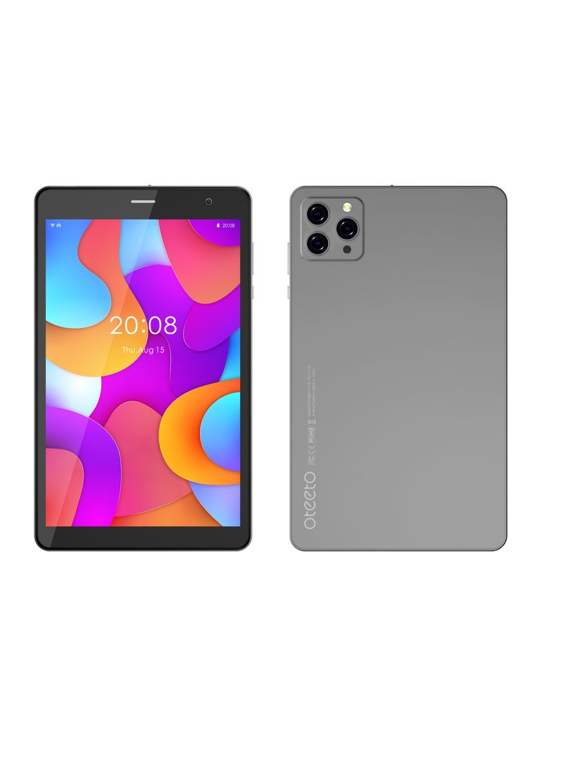 Oteeto - Oteeto Tab K9 Kids 8 Inch Display Tablet With 8GB RAM 512 GB ROM and 5000 mAh Battery Grey - Image 1