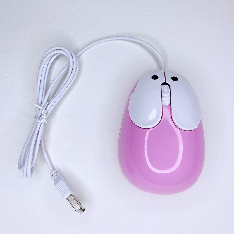 Wired Ergonomic Laptop Mouse: 1600 DPI Optical Sensor, Plug And Play, 1.1m Cable, Cute Pink Mini Mouse - Comfortable Touch For Home Office Game, Kids Friends - Image 5