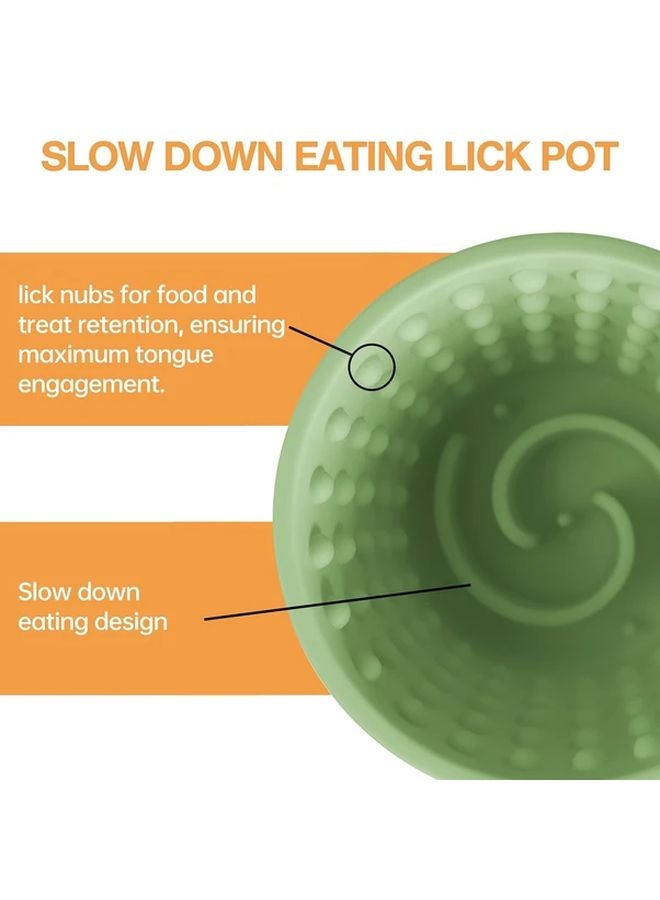 Slow Feeder Dog Bowl Purple Medium Non Slip Lick Mat Treat Dispenser For Anxiety Relief - Image 5