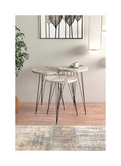 Crown Home مجموعة من الطاولات الجانبية المتداخلة بتصميم عصري وأنيق  - Image 4