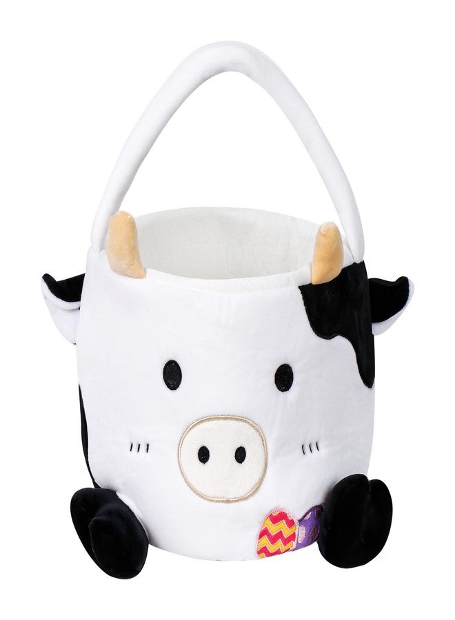 Wepop Easter Baskets for Kids, Cute Cow Easter Egg Buckets Huting Festivals Gift for Girls Boys - Image 1