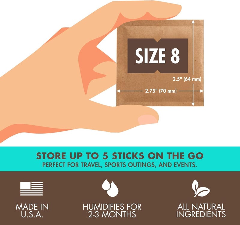 Boveda 72% RH 2-Way Humidity Control – Restores & Maintains Humidity – All In One Solution For Humidification- Patented Technology for Cigar Humidors – Convenient & Versatile - 10 Count Resealable Bag - Image 3