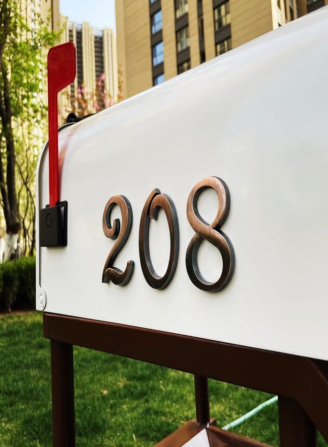 HopeWan 3 Inch Self-Stick House Numbers Stickers for Mailbox, Room Doors Apartment Hotel Office Home Address Sign Business Decoration Project. (Copper) - Image 3