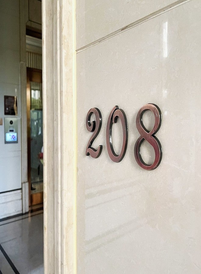 HopeWan 3 Inch Self-Stick House Numbers Stickers for Mailbox, Room Doors Apartment Hotel Office Home Address Sign Business Decoration Project. (Copper) - Image 4
