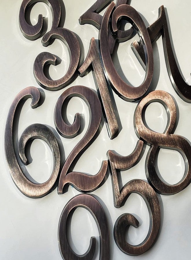 HopeWan 3 Inch Self-Stick House Numbers Stickers for Mailbox, Room Doors Apartment Hotel Office Home Address Sign Business Decoration Project. (Copper) - Image 2