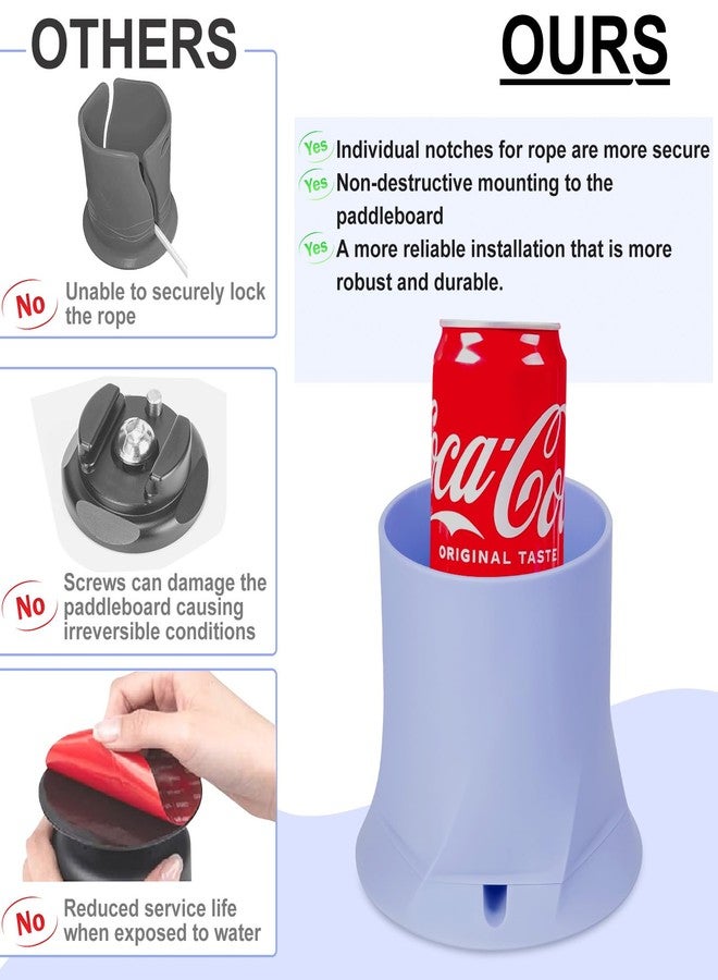 IYRNISFEM Paddle Board Cup Holder, Stand Up Paddle Board Accessory, Drink Holder Suitable for Types of Cup/Bottle/Drink (Blue) - Image 5