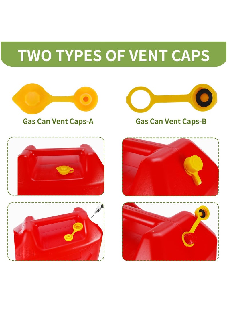 Excefore - Gas Can Spout Replacement, Anti-Spill Gas Can Nozzle Replacement, 2-Kit Gas Can Spouts No Leaky, Upgraded Replacement Gas Can Spout with Flexible Nozzle, Gas Can Vent, Fit for Most 1/2/5/10 Gal Can - Image 1
