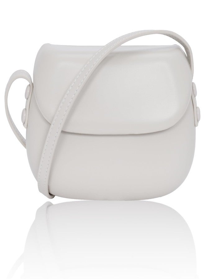 Toptime Small Crossbody Bags for Women, Vegan Leather Saddle Bag with Suede Lining, Tiny Shoulder Bag Purse with Adjustable Cross Body Strap, Trendy Women's Handbags for Travel Dating Shopping - Image 1