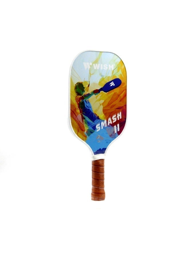Wish Smash 11 Pickleball Paddle Set – 2 Carbon Fiber Paddles with PP Honeycomb Core & 2 Pickleball Balls for Competitive Outdoor Play - Image 2