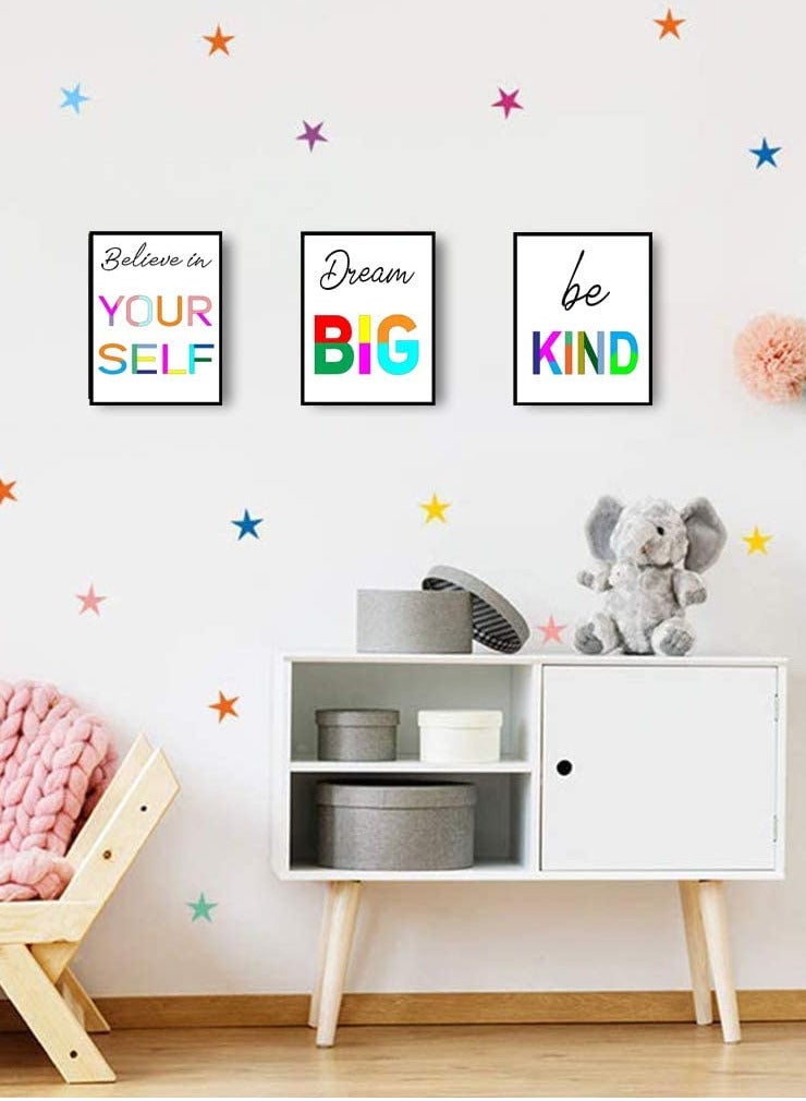 اب تو ديت  عبارات مشجعة كتابة ملونة مطبوعة ومبروزة عدد 3 برواز للتعليق في المنزل او المكتب او الجيم او المدرسة - Image 5