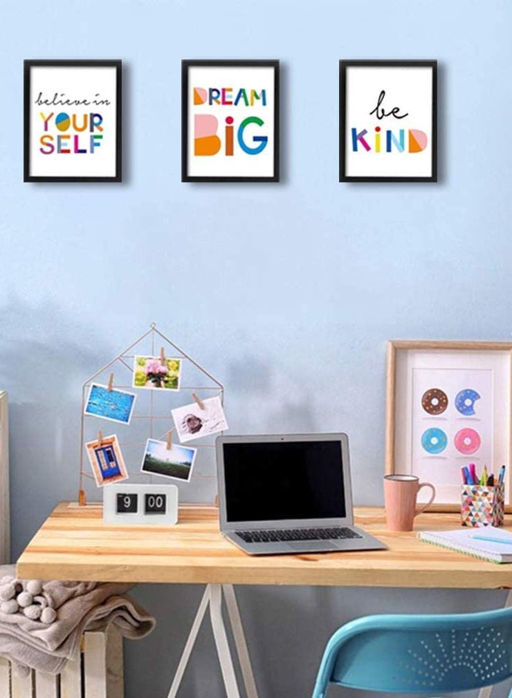 اب تو ديت  عبارات مشجعة كتابة ملونة مطبوعة ومبروزة عدد 3 برواز للتعليق في المنزل او المكتب او الجيم او المدرسة - Image 3