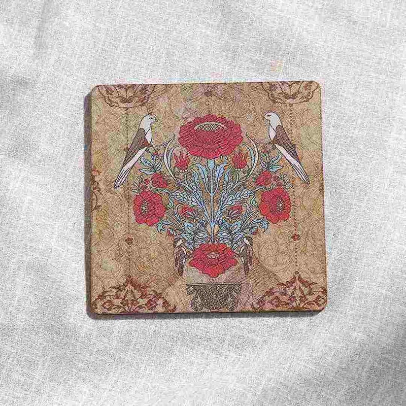 Wonderchef Casablanca Damask Motif Coaster -Set of 6 - Image 1