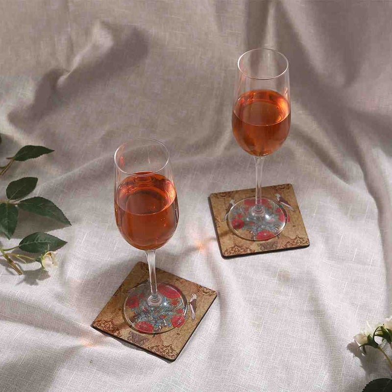 Wonderchef Casablanca Damask Motif Coaster -Set of 6 - Image 2