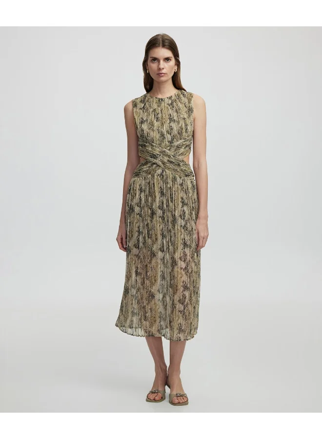 Ipekyol  Regular Fit Patterned Chiffon Dress for Women | Best Price UAE