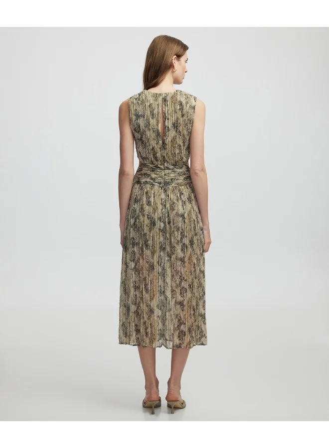Ipekyol  Regular Fit Patterned Chiffon Dress for Women | Best Price UAE